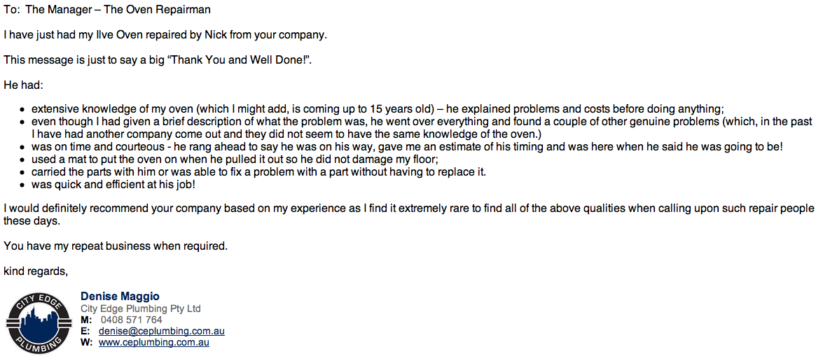 The Oven Repair Man Oven Repair Reviews